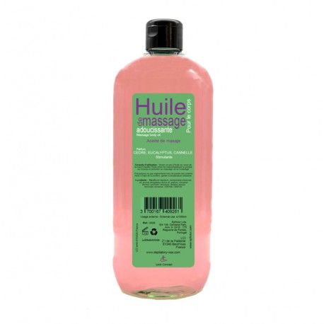 Huile de massage décontractante cèdre eucalyptus cannelle